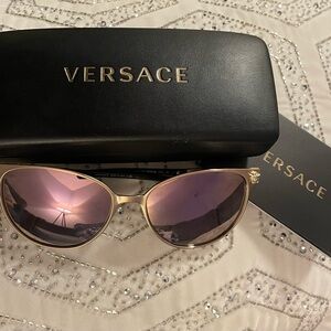 Versace Pink and Gold Sunglasses
